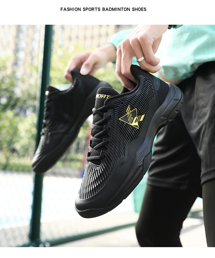 Zapatos de bádminton estilo pareja, competiciones deportivas de estudiantes jóvenes de entrenamiento profesional, zapatos de voleibol para mujeres, anti_voghion.com