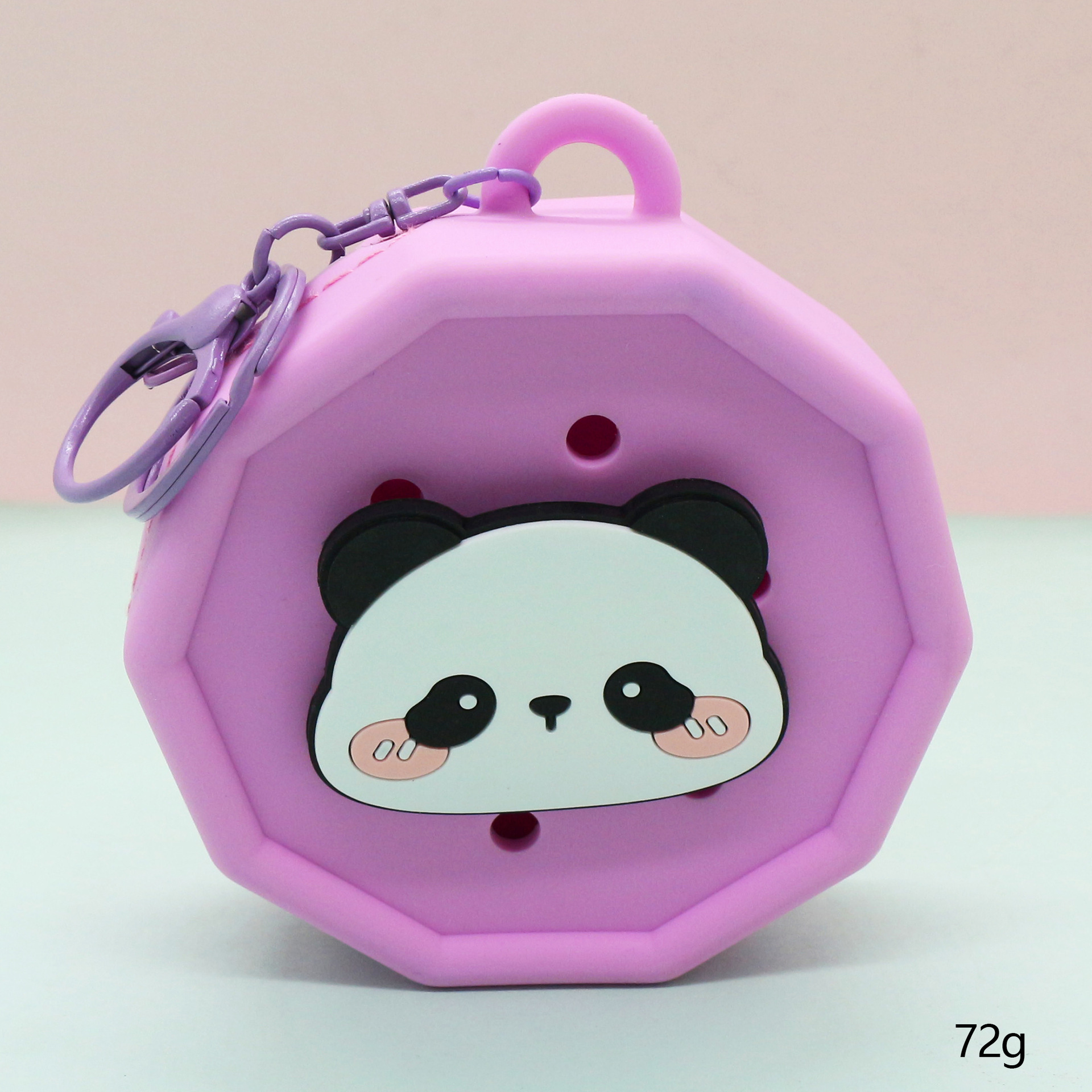 Inventario de dibujos animados de silicona agujero bolsa mini bolso diy bolsa de almacenamiento bolso auriculares llavero colgante regalo