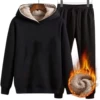 Velvet hoody, set