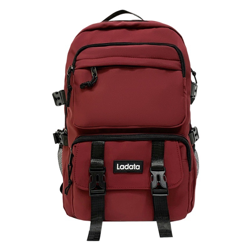 Mochila Mujer Junior High School Estudiante de secundaria Mochila de gran capacidad Nuevo estudiante universitario Mochila de computadora de múltiples capas Mochila de viaje masculina