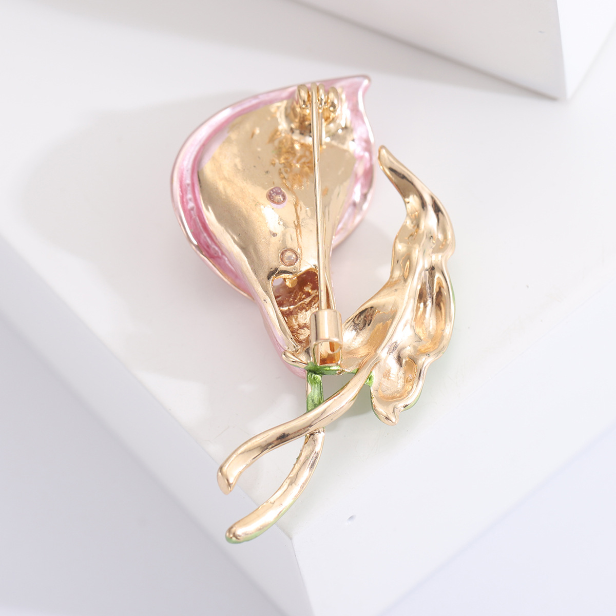 Korean-style Enamel Oil Drop Morning-glory Brooch Women's Suit High-end Sweater Jewelry Plant Flower Fashion Clothing Pin