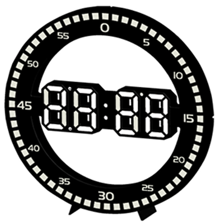 Ħ����LED������ӵ���ҹ��������ҿ����߼���Բ�ι�ǽ����ʱ��