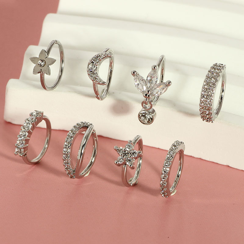 Labret piercing jewelry detail image