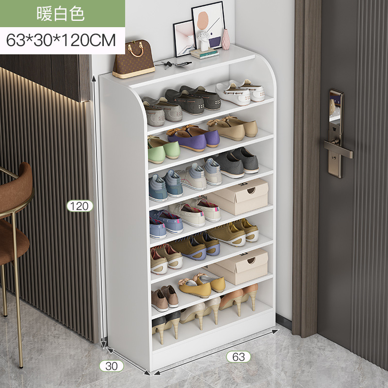 Zapatero puerta simple hogar multi-capa de almacenamiento artefacto ahorro de espacio dormitorio alquiler pequeño a prueba de polvo estrecho gabinete de zapatos
