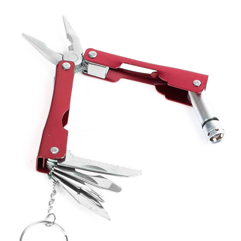 厂家直供多功能灯钳 可折叠刀钳多用钳子野营工具钳户外随身用品