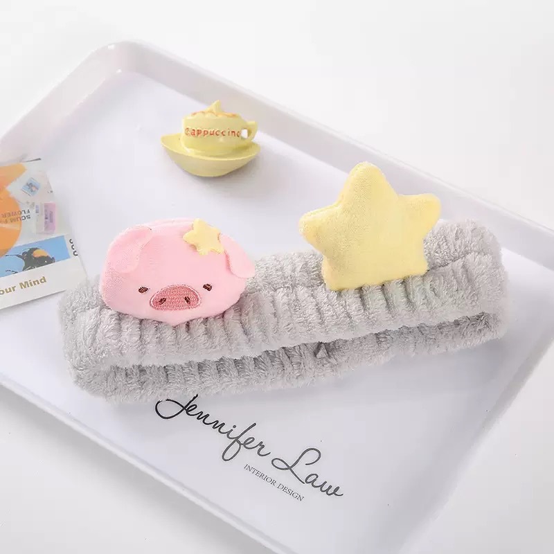 Caricatura verde rana correa de cabello mujer nuevo lindo gran ojo correa de cabello lavar la cara correa de cabello máscara de Navidad tocado