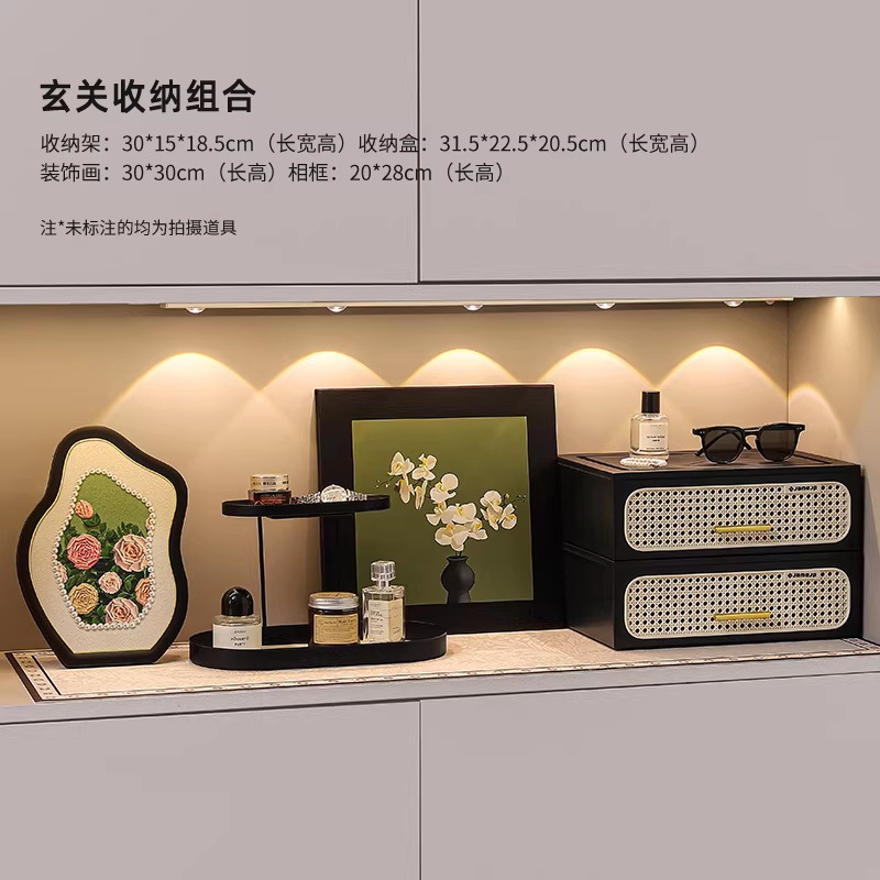 Nicho de pintura decorativa simple en el portal de almacenamiento de llaves estantería de escritorio decoración de la sala de estar buenas cosas para el hogar