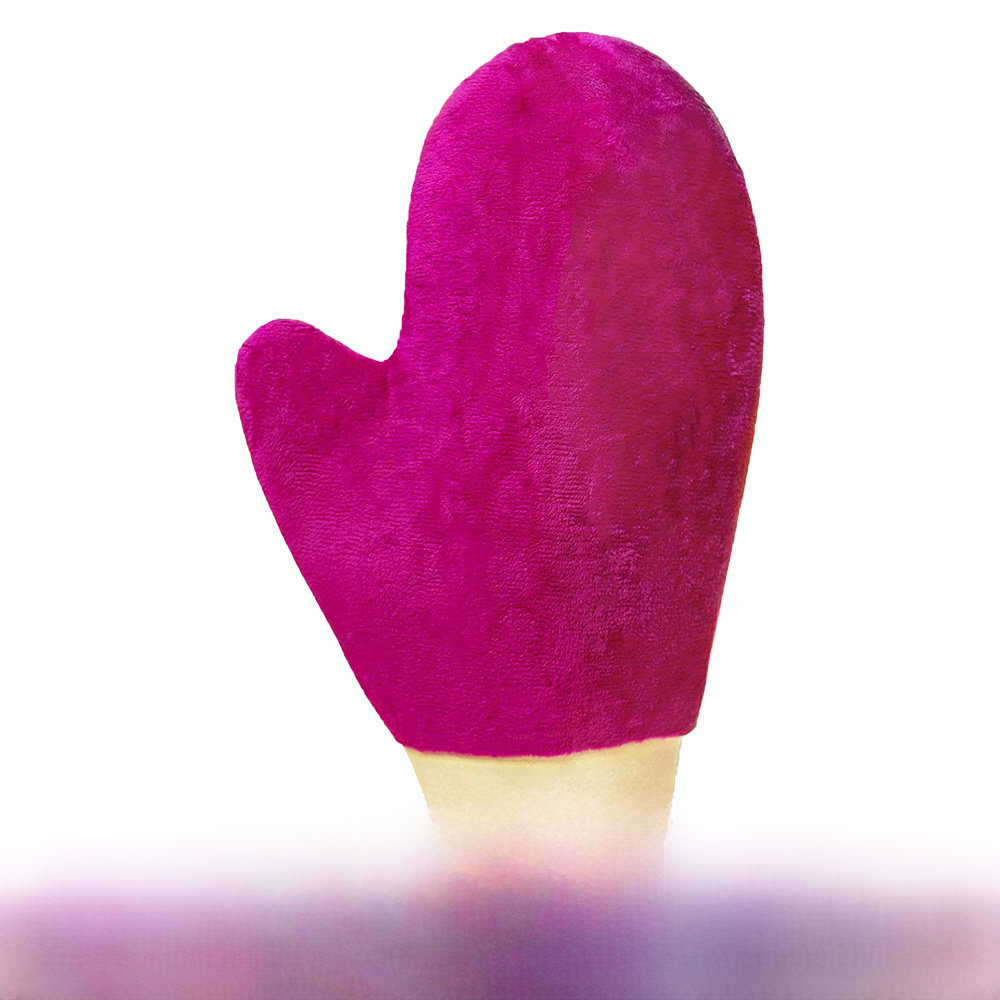 Cross-border new products apply sun cream mousse gloves self tanning mitt thumb oiled beautiful black gloves