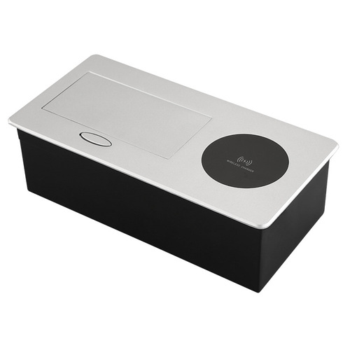 PD18W protocol charging USB-C socket hidden office desk socket wireless charging European standard power socket