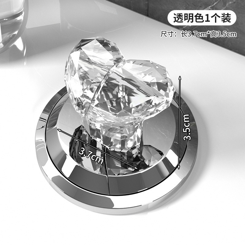 轻奢马桶按压器按钮爱心形多功能长美甲卫生间通用冲水提盖辅助器|undefined