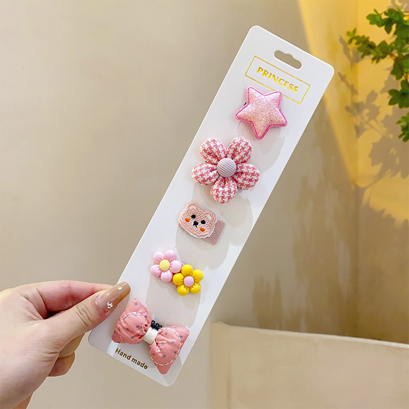 Pinzas para el cabello para bebés, pinzas para el cabello con dibujos animados para niñas, pinzas para el cabello con flequillo lateral, horquillas, accesorios para el cabello para niños