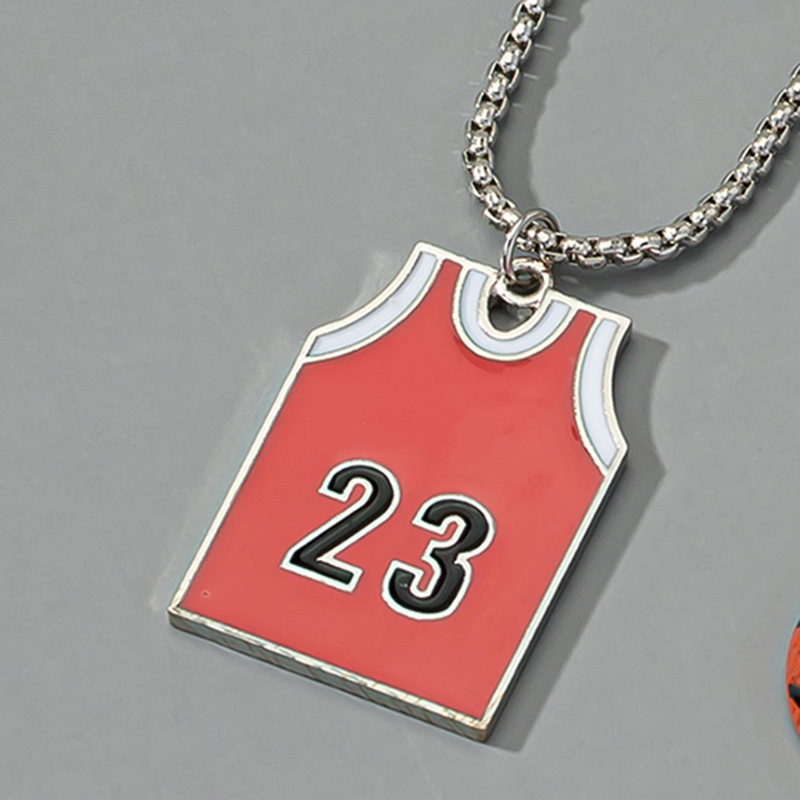 hip-hop Jersey basketball pendant necklace wholesale