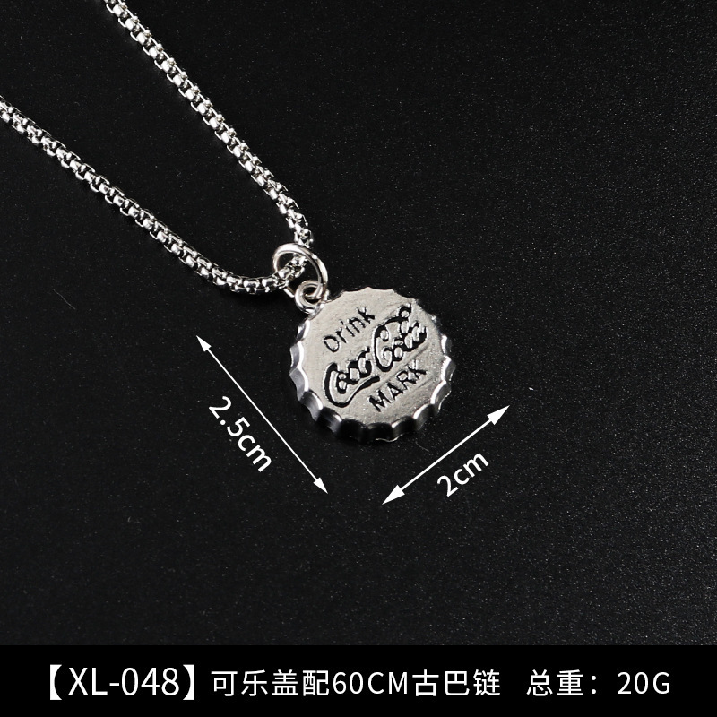 Moda hip hop suéter cadena joyería militar marca de acero inoxidable COLLAR COLGANTE de fábrica al por mayor de acero titanio accesorios collar de los hombres