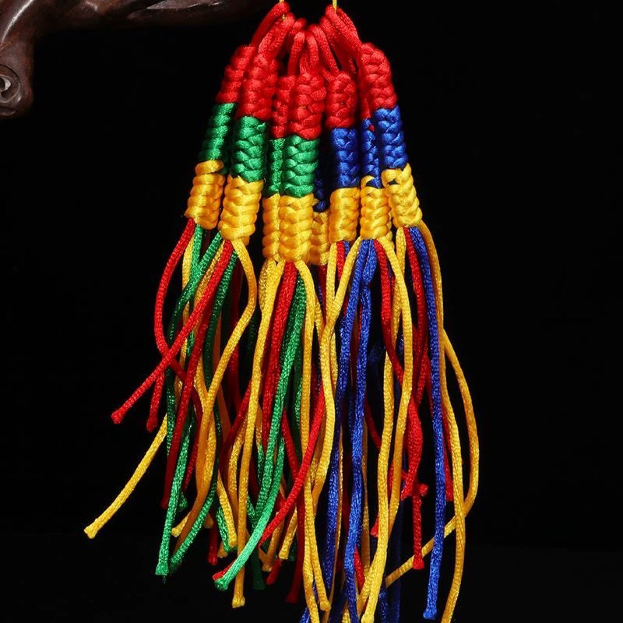 Маленький Кордицепс бриллиантом кулон Тибетский трехцветный Кордицепс бриллиантом брелок аксессуары для сумки Будды аксессуары оптом пять