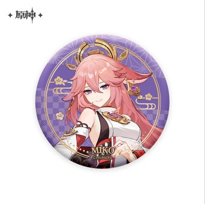 スポット正規品原神テーマ/縦絵シリーズ缶バッジバーピースカラー紙ペンダント人形|undefined