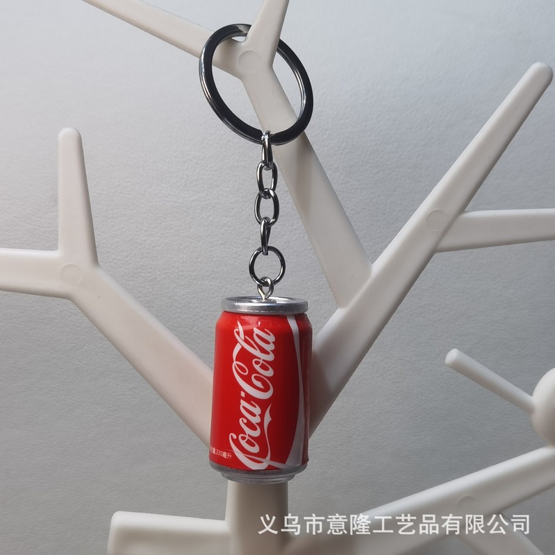 アニメシミュレーション3d立体コーラ雪碧飲料瓶ビール瓶キーホルダーストラップ|undefined
