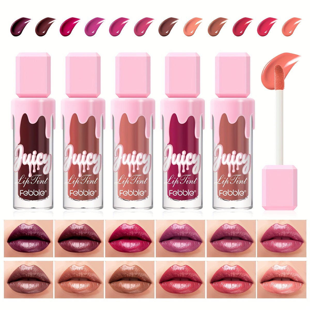 USHAS Europa y los Estados Unidos transfronterizos líquido esmalte labial esmalte labial esmalte labial esmalte labial LG2524A