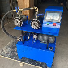 单机头立式软轴扣压机 双机头数控PE管扣合机 卫浴管喷水管压管机