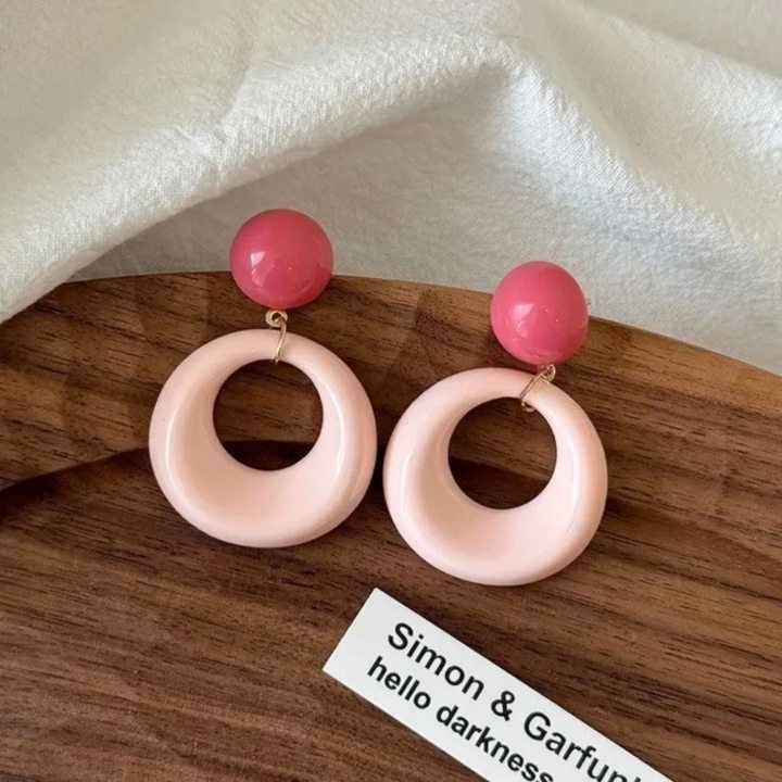 188#Aguja plateada-rosa