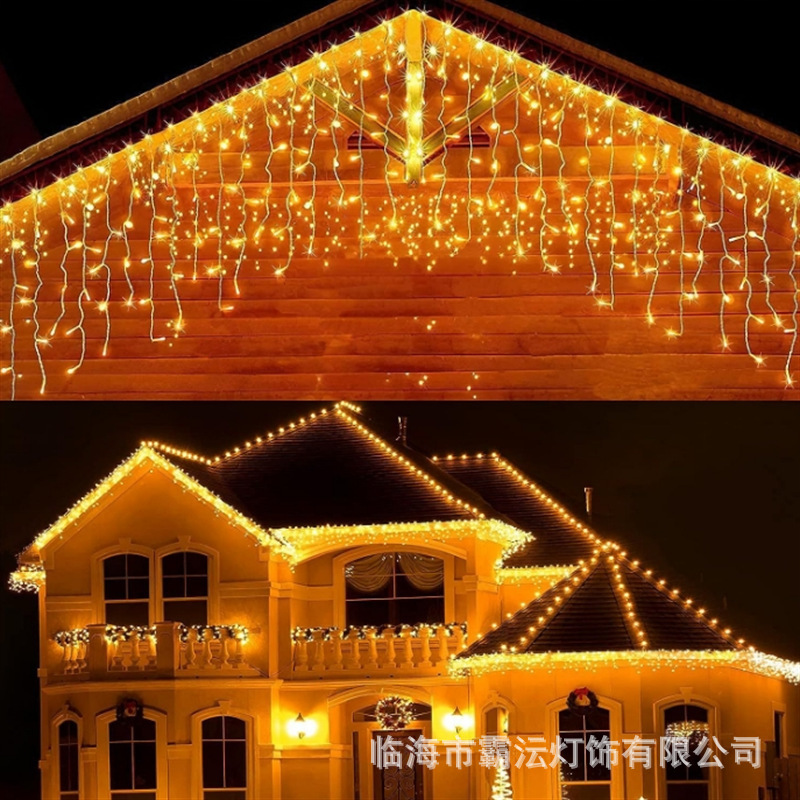 lámpara exterior lámpara de cascada solar lámpara de agua corriente lámpara impermeable jardín LED estrella de color color balcón decoración lámpara de atmósfera image 7