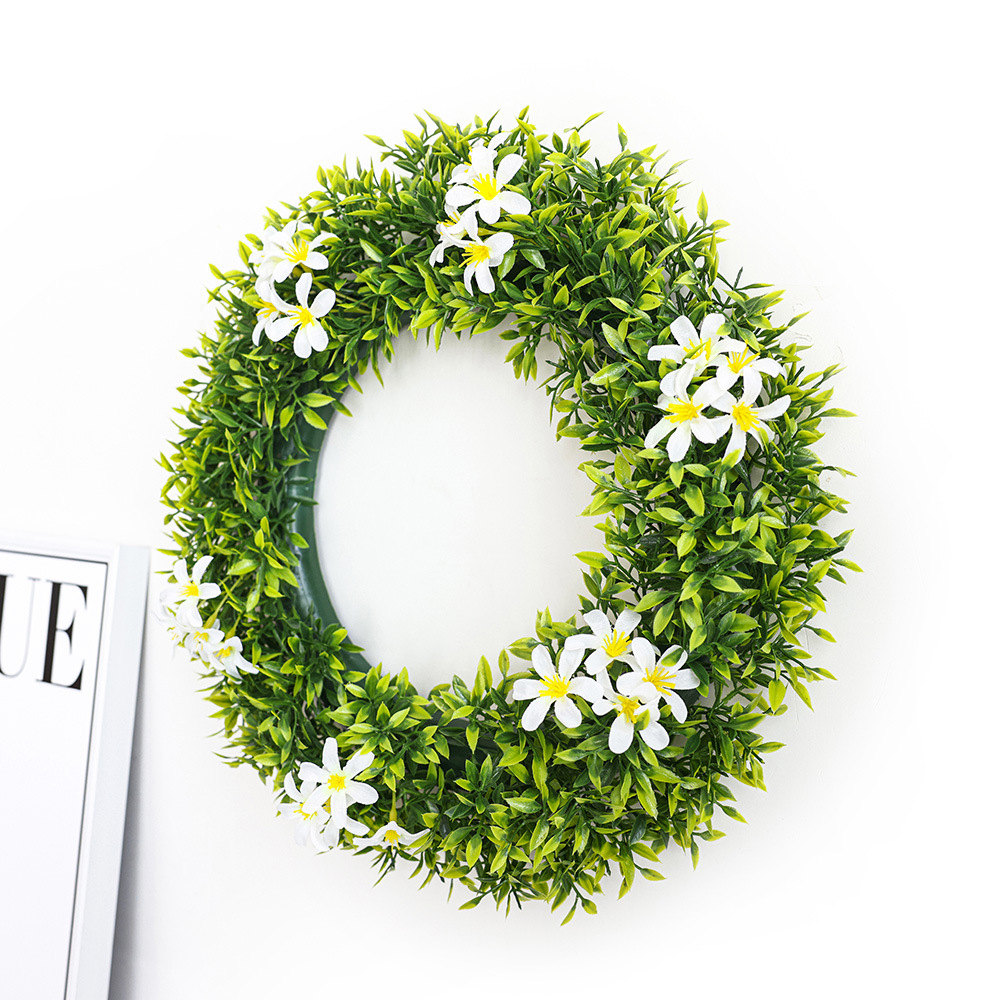 Primavera Garland vacaciones atmósfera escena decoración simulación verde planta conejo Garland puerta decoración colgante de pared transfronteriza al por mayor