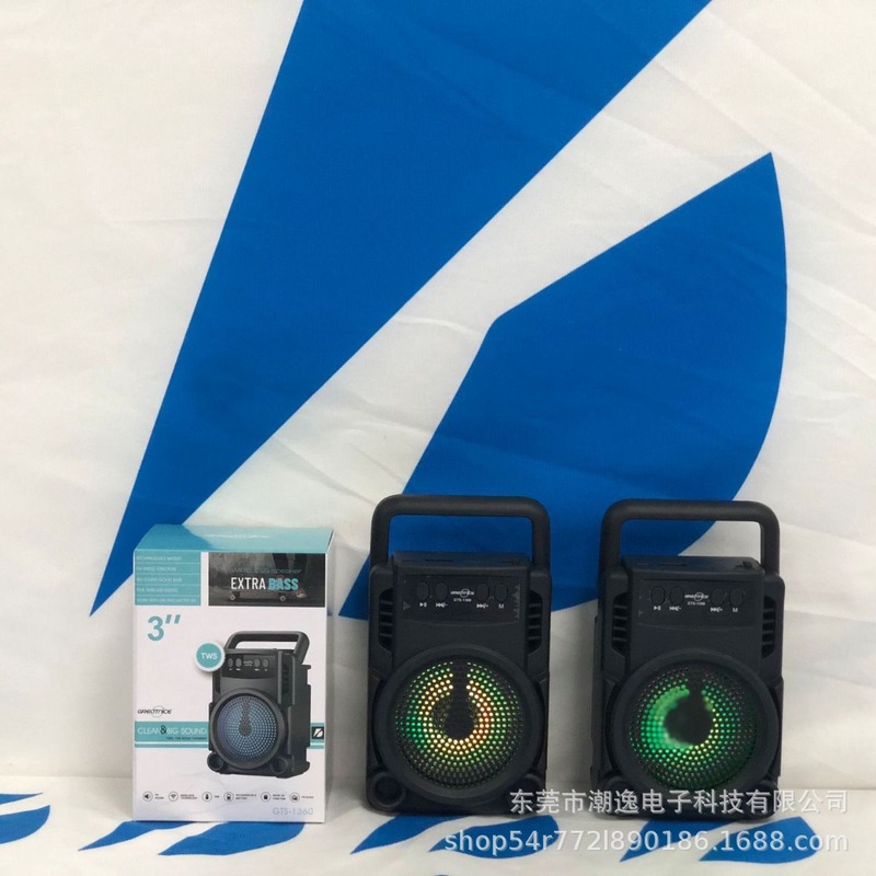 工場直販 1360 新しいワイヤレス Bluetooth スピーカー屋外ホームポータブルサブウーファーカラオケスクエア RGB|undefined