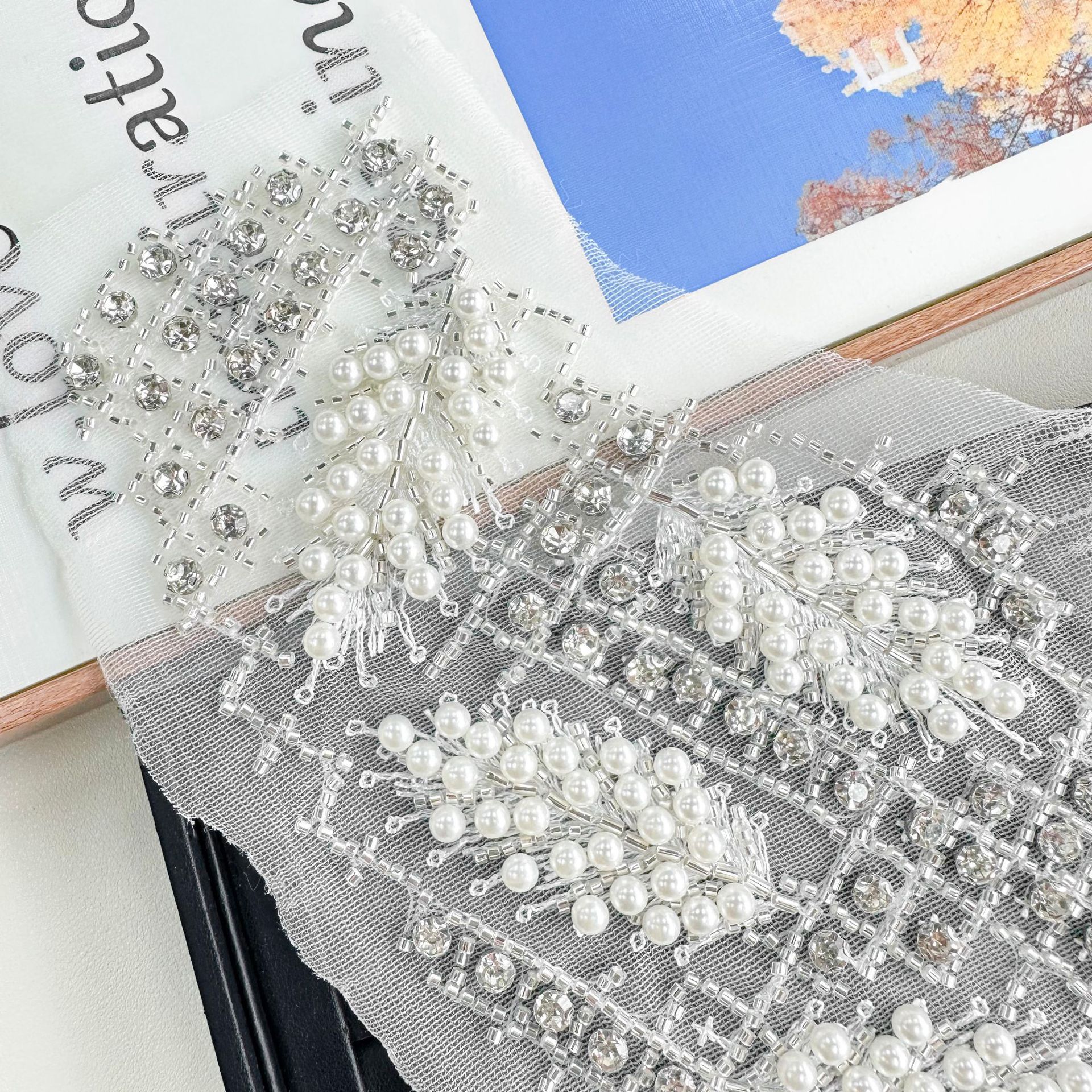 Accesorios de decoración de núcleo de diamante de perla DIY accesorios de ropa hecha a mano cheongsam accesorios de ropa de China encaje de diamante de malla