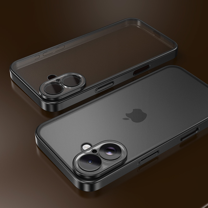 适用苹果17手机壳电镀磨砂镜头膜全包iPhone17ProMax防摔PC保护套|undefined