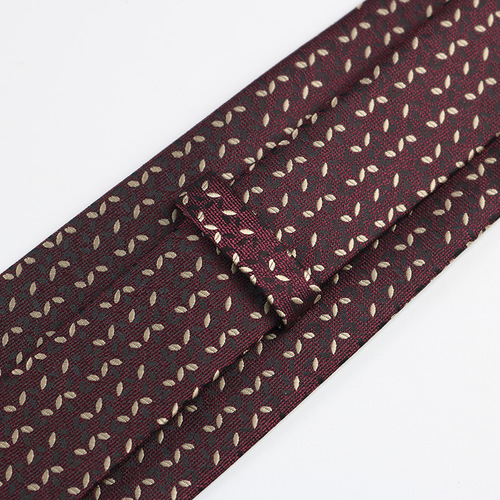 Burgundy tie for men, formal wedding, festive, groom, fashionable pattern, business, professional wedding, 8cm hand-printed style