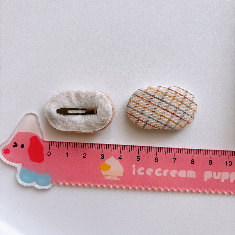 韩版甜美百搭小号儿童波点刘海bb夹小童椭圆糖果色侧边发夹发饰|undefined