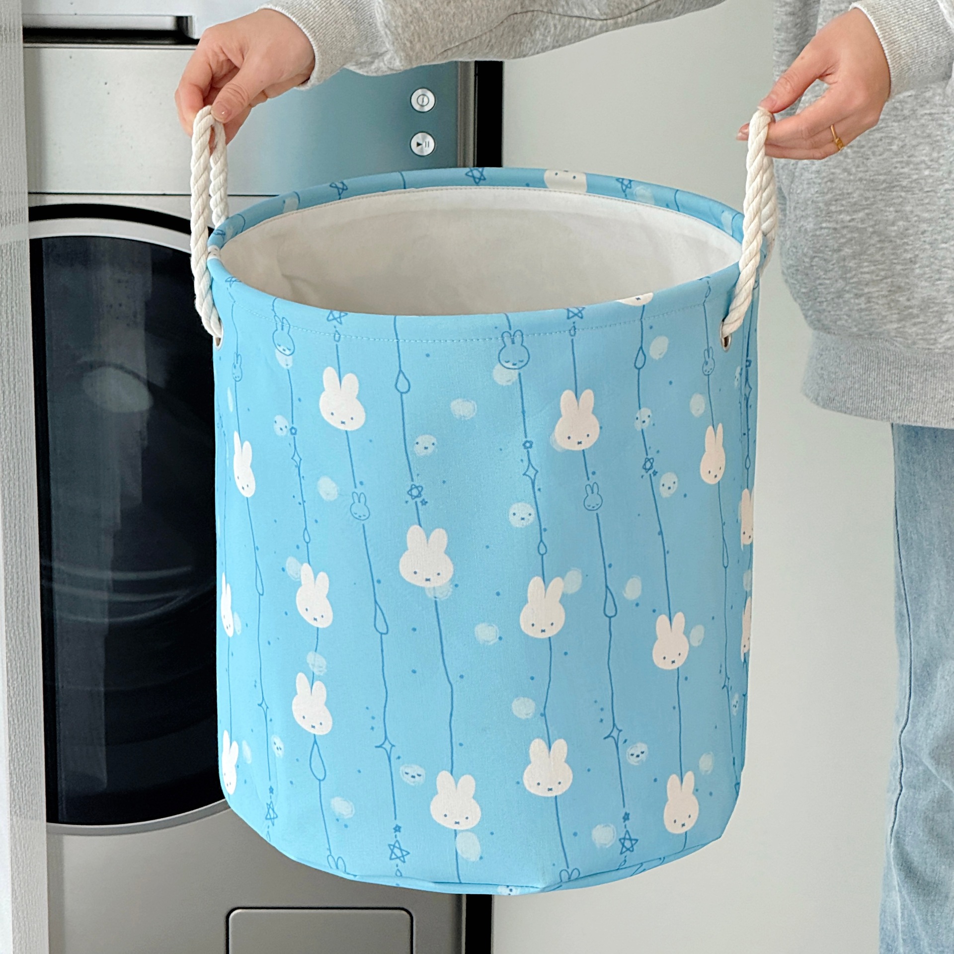 Cesta de ropa sucia de gran capacidad doméstica red plegable cesta de ropa sucia baño dormitorio cesta de lavandería almacenamiento de ropa sucia