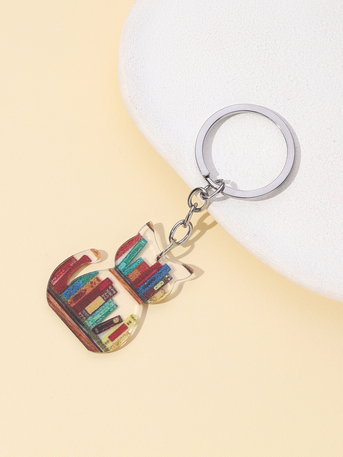 10g Weight Bag Pendant, Keychain Classification 1 Piece Quantity Daily, Street Occasion Acrylic Material Animal, Heart Shape Pattern Unisex Gender Simple Style, Classic Style Style Simple Style Classic Style Animal Heart Shape Arylic Unisex Bag Pendant Keychain 5