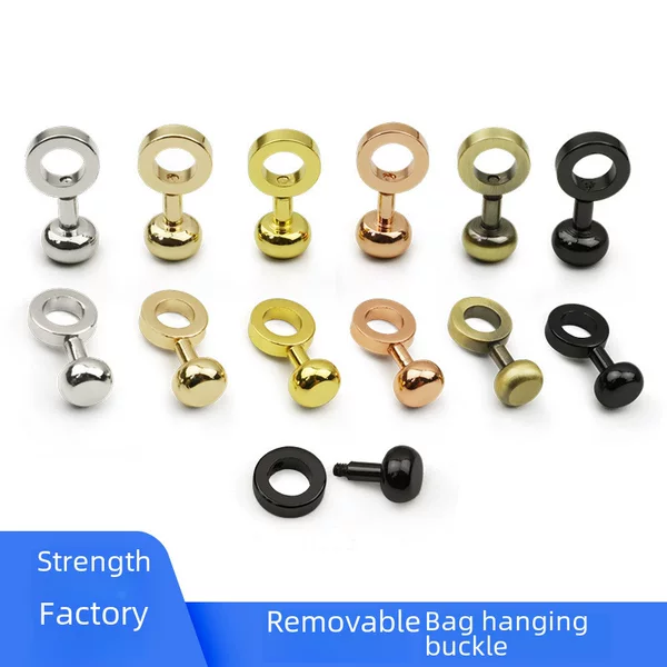 Pure Copper Zipper Gap Buckle Presbyopia Bag Inner Bag Modified Parts Twist Ring Crossbody Bag Modified Accessories Invisible Buckle