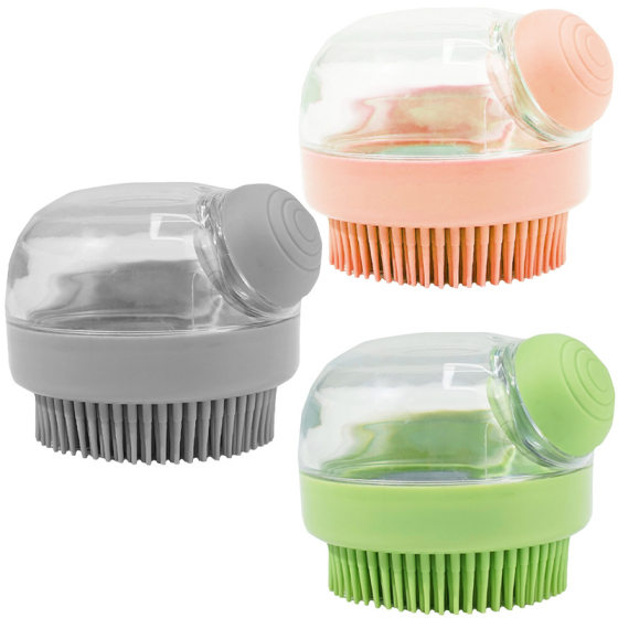 Pet Dog Bath Brush Massage Cleaning Artifact Teddy Golden Hair Cat Supplies Brush Convenient Silicone Brush