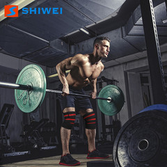 Shiwei Cross-border Nylon Strapping Knee Support Powerlifting Wrapping Band Exercise Protection Fitness Squat Lifting Gear