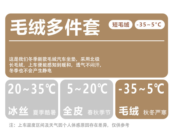 Foreign Trade Cross-Border Single down Car Seat Cushion Thickened and Warm Winter Car Supplies Amazon Aliexpress Supply