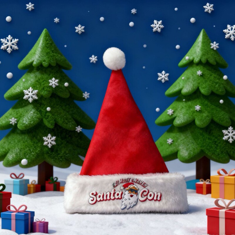 New Christmas Hat Cute Dress up Embroidery Old Man Series Christmas Autumn and Winter Creative Holiday Dress up Holiday Gift