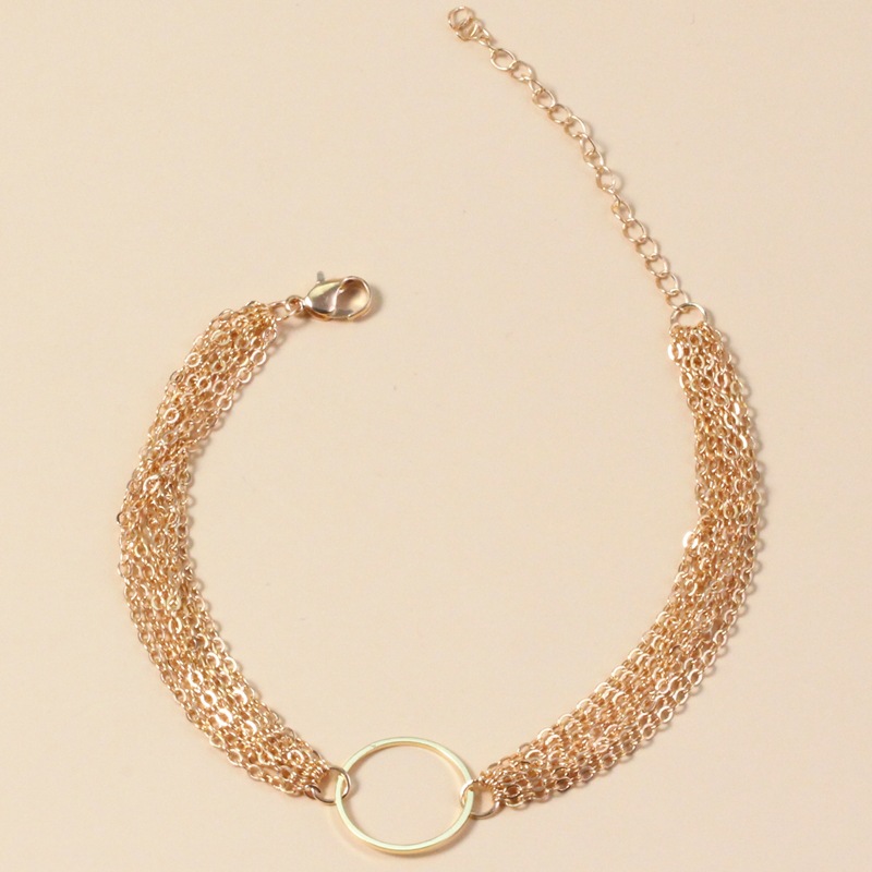 Simple Fashion Alloy Multilayer Anklet display picture 3