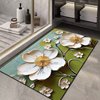 New three -dimensional flower diatom mud, bathroom, water absorption, non -skidth foot cushion technology cloth carpet machine bathroom cushion