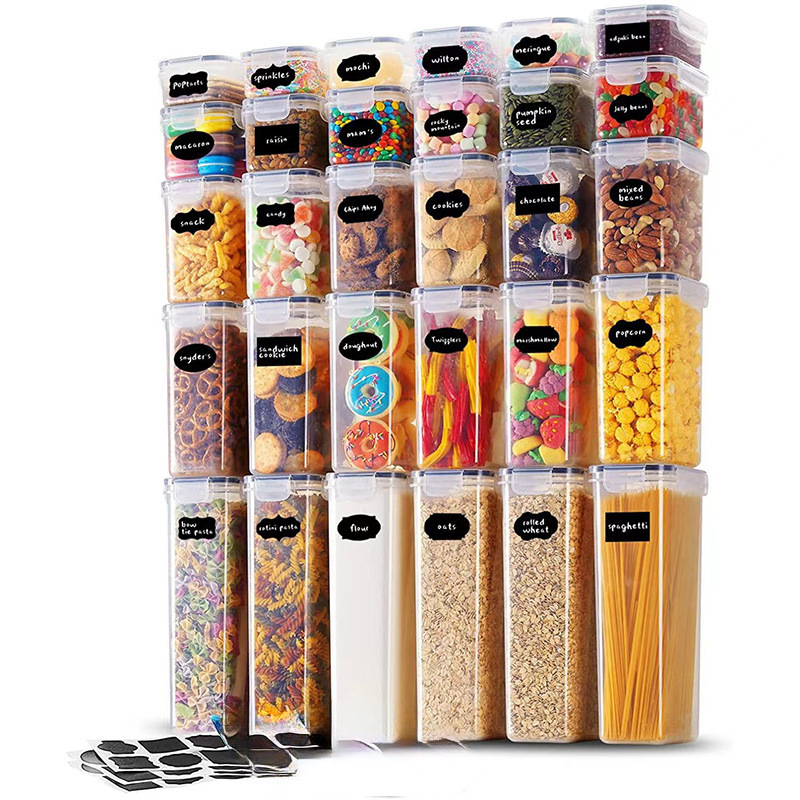 Caja de almacenamiento transfronteriza de plástico transparente gran capacidad de granos, contenedor de frutas y verduras, tanque de almacenamiento de granos