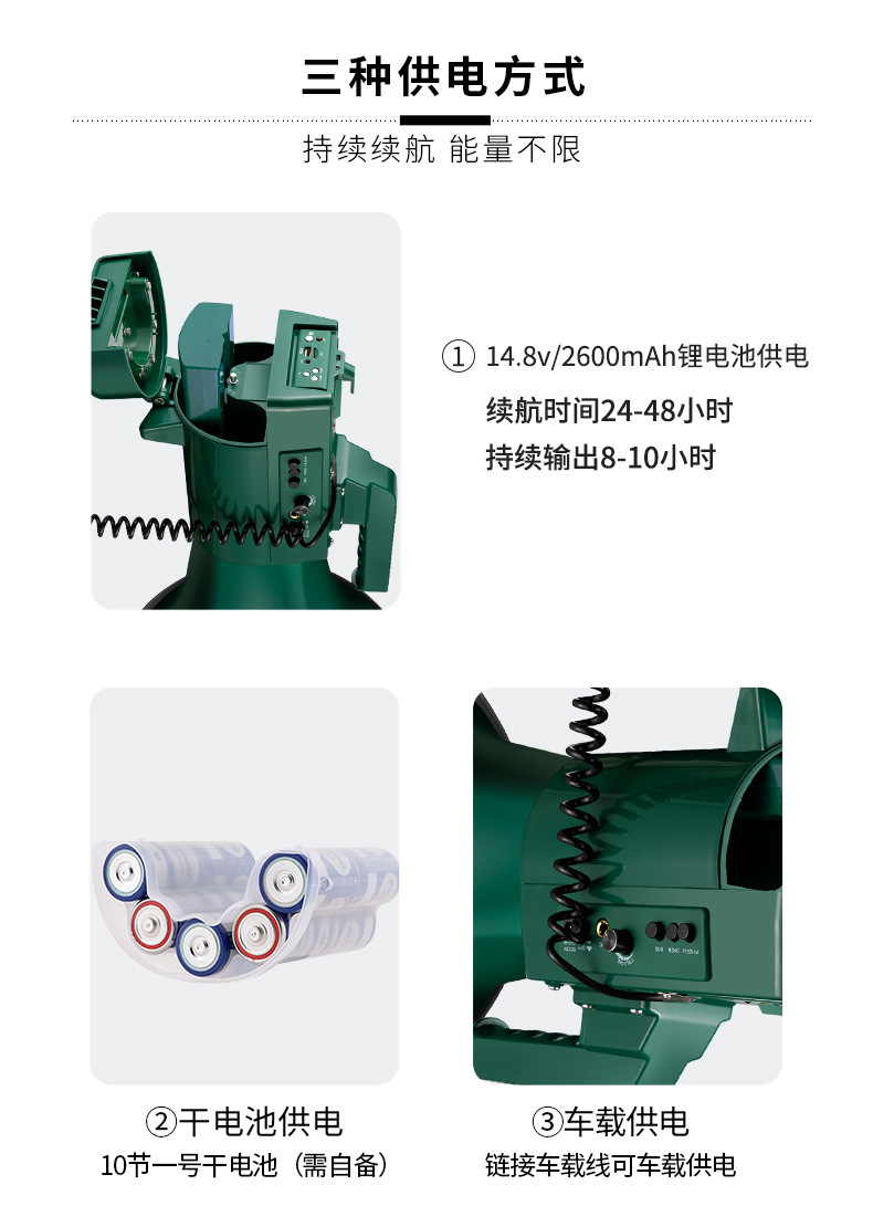 Lei Gong Wang-90 Postal Green 75 High-power Megaphone Loudspeaker Tweeter Loud Speaker