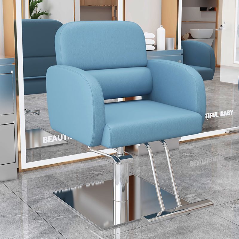 La nueva silla de peluquería simple e innovadora, la silla de peluquería teñida en permanente se puede levantar y levantar, la silla de peluquería giratoria, la silla de corte para el cabello