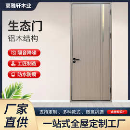 跨境轻奢复合门碳晶木门生态门整套房间卧室门酒店隔音室内门木门