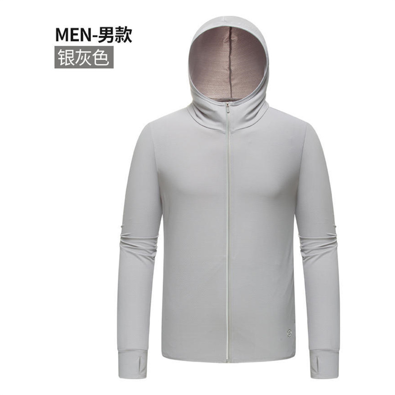 Ropa de protección solar personalizada logotipo de impresión de ropa de protección solar al aire libre para hombres y mujeres chaqueta de hielo delgada impresión de ropa de piel UV