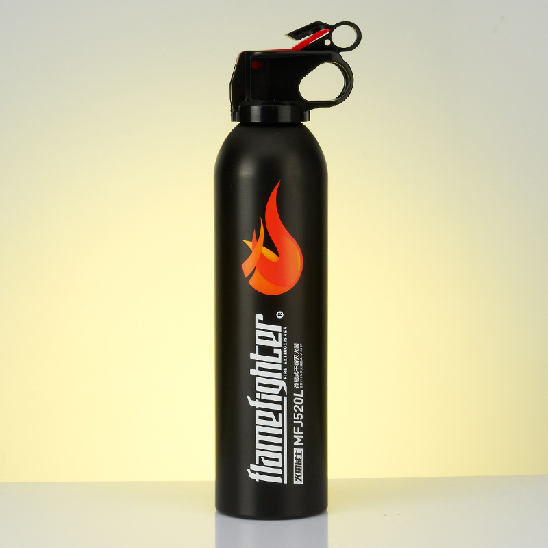 Mini Portable Flame Warrior Car-Mounted Dry Powder Fire Extinguisher, Five Colors, 600g Large Flame, for Car and Home Use
