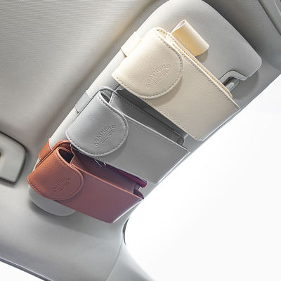 vehicle glasses case Car Glasses clip Spectacle frame multi-function automobile Visor Storage bag Card Holder Sunglasses holder