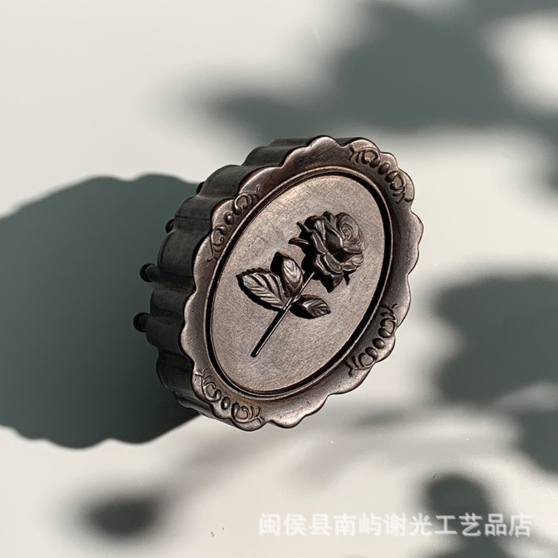 牛角头部胸部身体按摩棒经络刷 紫光檀木玫瑰经络梳全身通用工厂