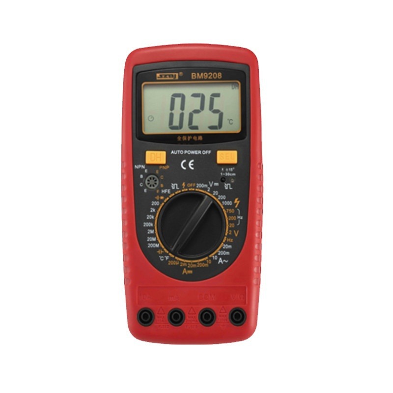 滨江BM9208过载保护数字多用表遥控红外线检测火线判断带自动关机