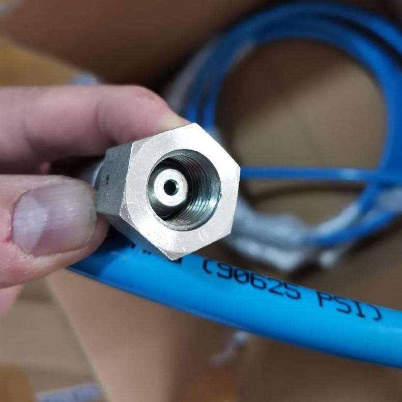 HX-12-2SP Ultra-High Pressure Hydraulic Hose 800BAR High Pressure Oil Pipe Nitrogen Air Rubber Hose