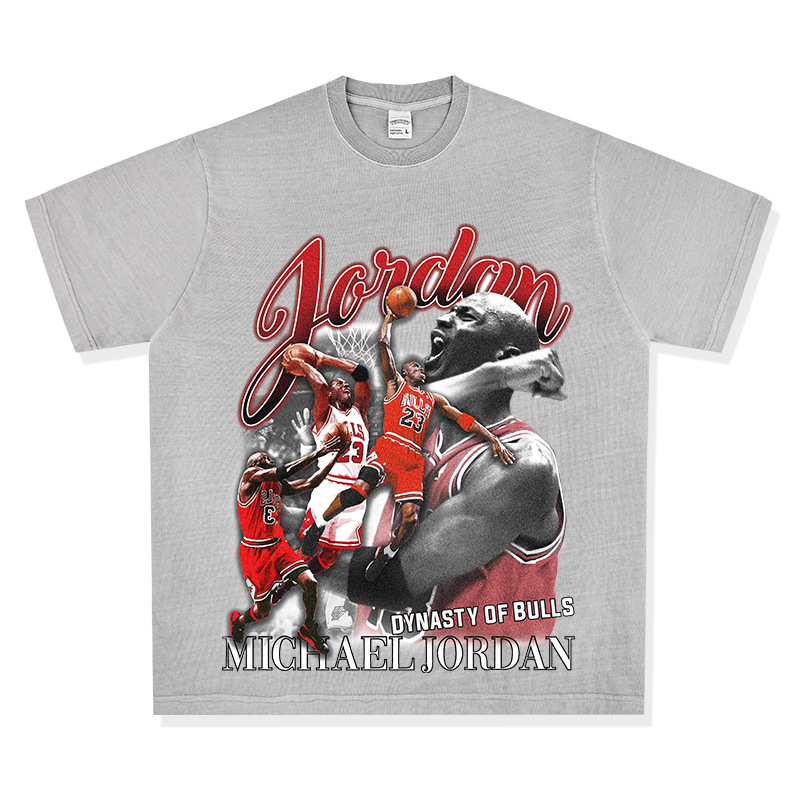 Lavado gris claro manga corta